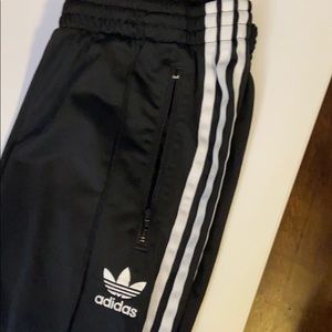 adidas track pants black